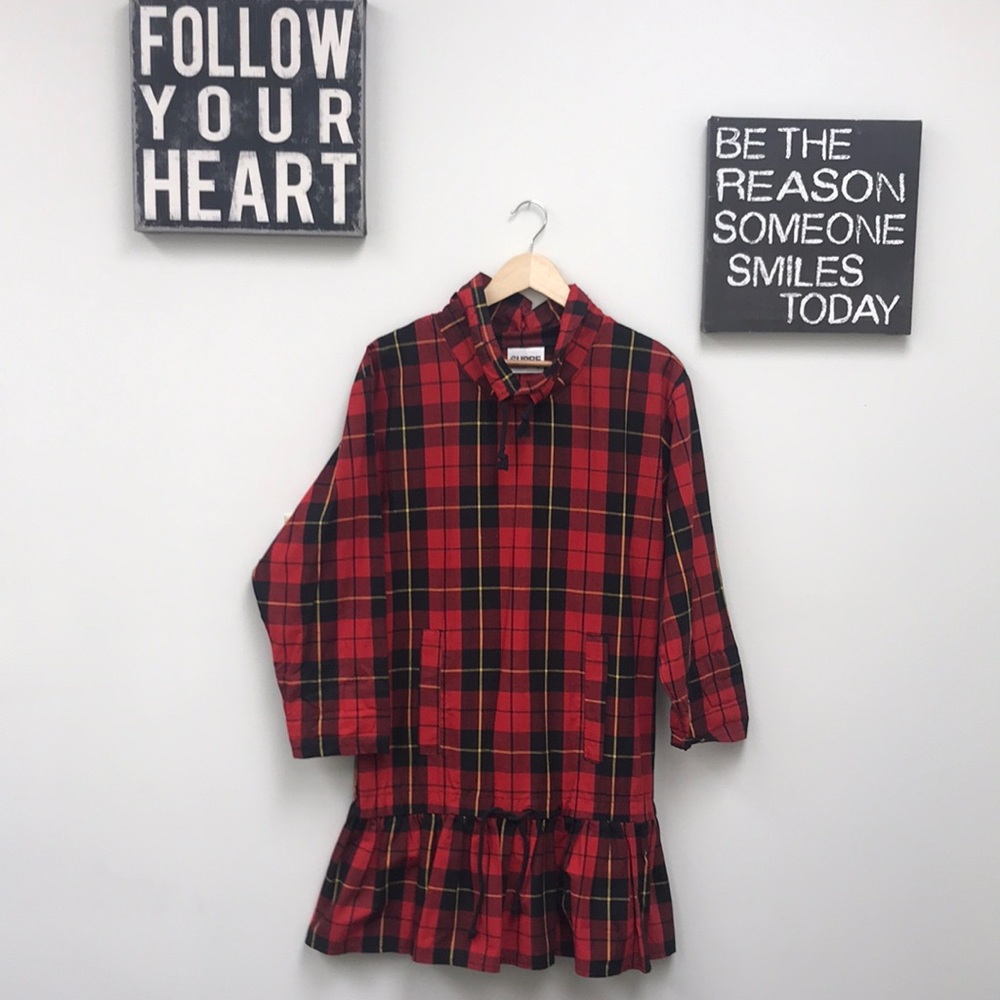 Supre oversize plaid mini dress or tunic